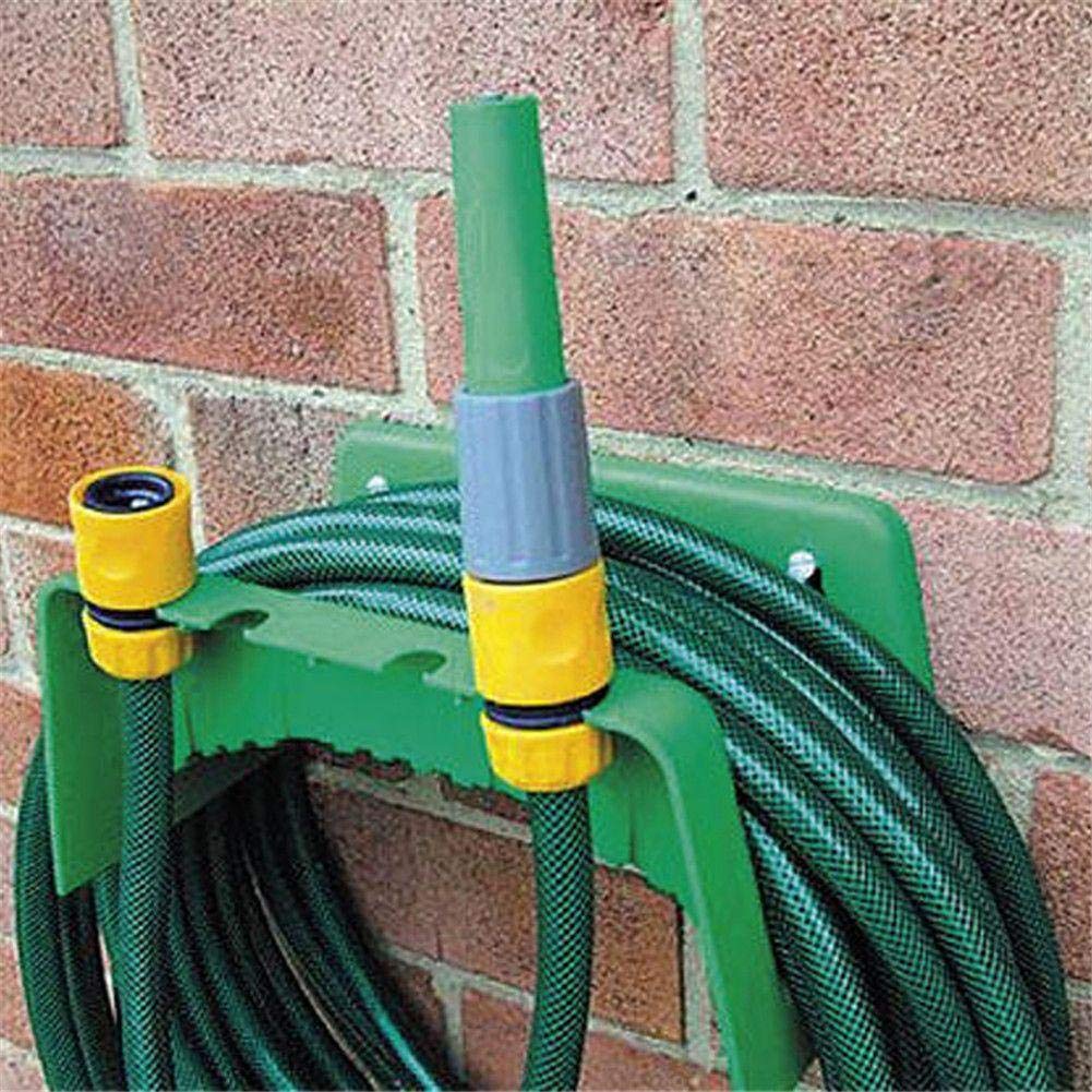 Plastic Forte Gartenschlauch-Halterung – Wandhalterung Für Schlauch Oder Kabel, Grün, 16,5 X 25,5 X 15,5 Cm