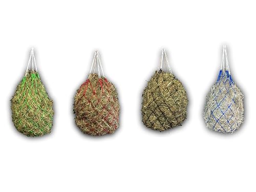 Red de heno para caballos - Red para alimentación adecuada para la especie, mejora la digestión…