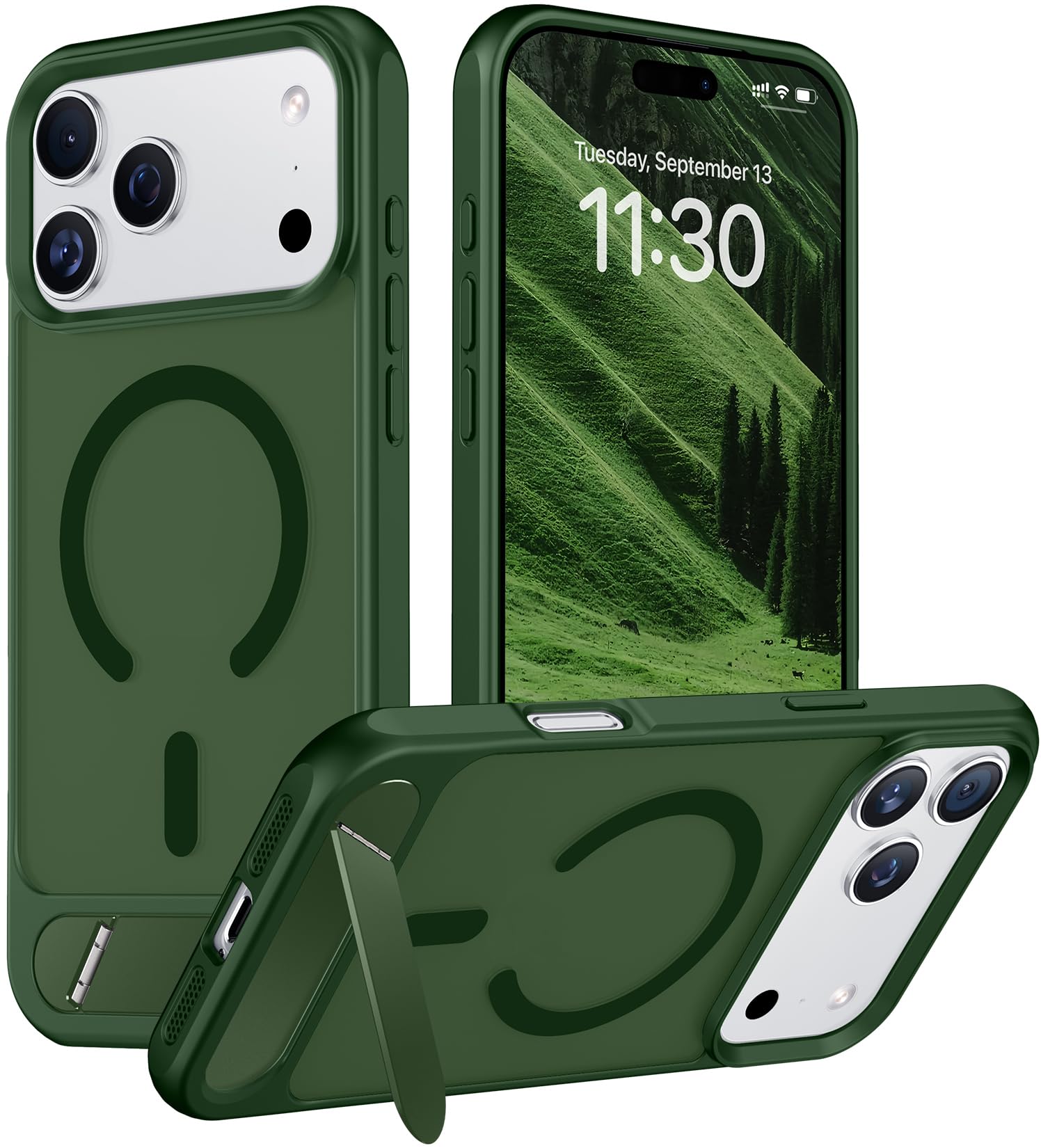 Temdan Magnetic for iPhone 18 Pro Max Case/iPhone 17 Pro Max Case Stand