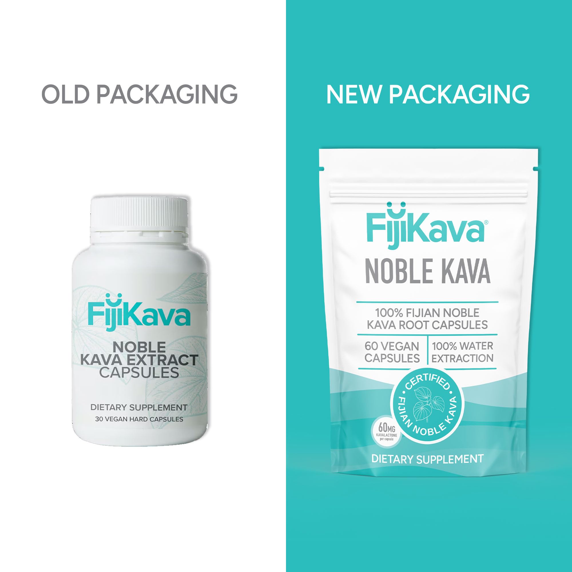 FijiKava Noble Kava Kava Capsules, 600mg Kavalactones Per Serving, Natural Relaxation & Sleep Support Supplement, Vegan & Non-GMO, 60-Count, Premium Piper Methysticum Extract for Calm & Stress Relief — Amazon image 3