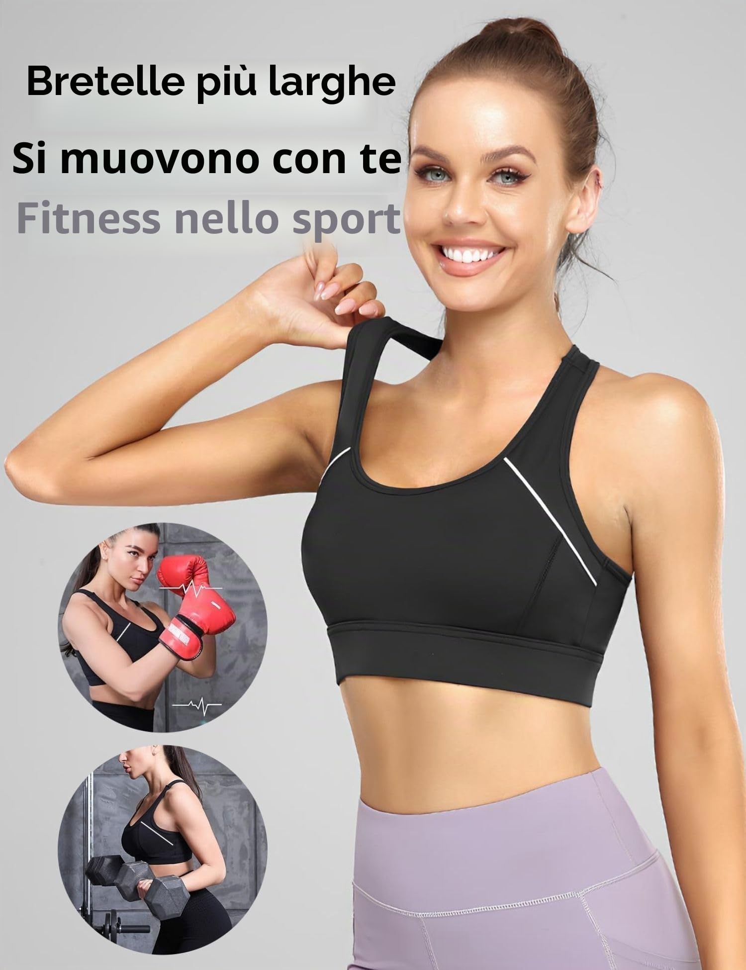 Paeceioni Reggiseni sportivi da donna ad alto supporto, reggiseni sportivi da donna, comodi per dormire tutti i giorni, comodi reggiseni da donna