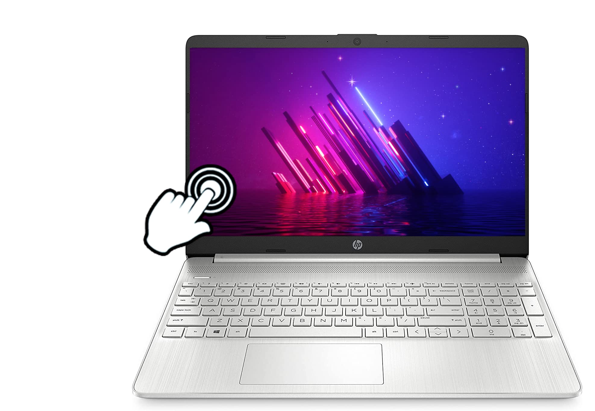 HP 15.6 inch HD Micro-Edge Laptop, AMD Ryzen 7 5700U(8 Cores, > i7-11375H ) (Touch 8GB RAM | 512GB SSD)