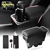 Center Console Storage Box for Suzuki Jimny JB64W/JB74W 2018-2025 Accessories Armrest Box Replacement with Cup Holder Insert