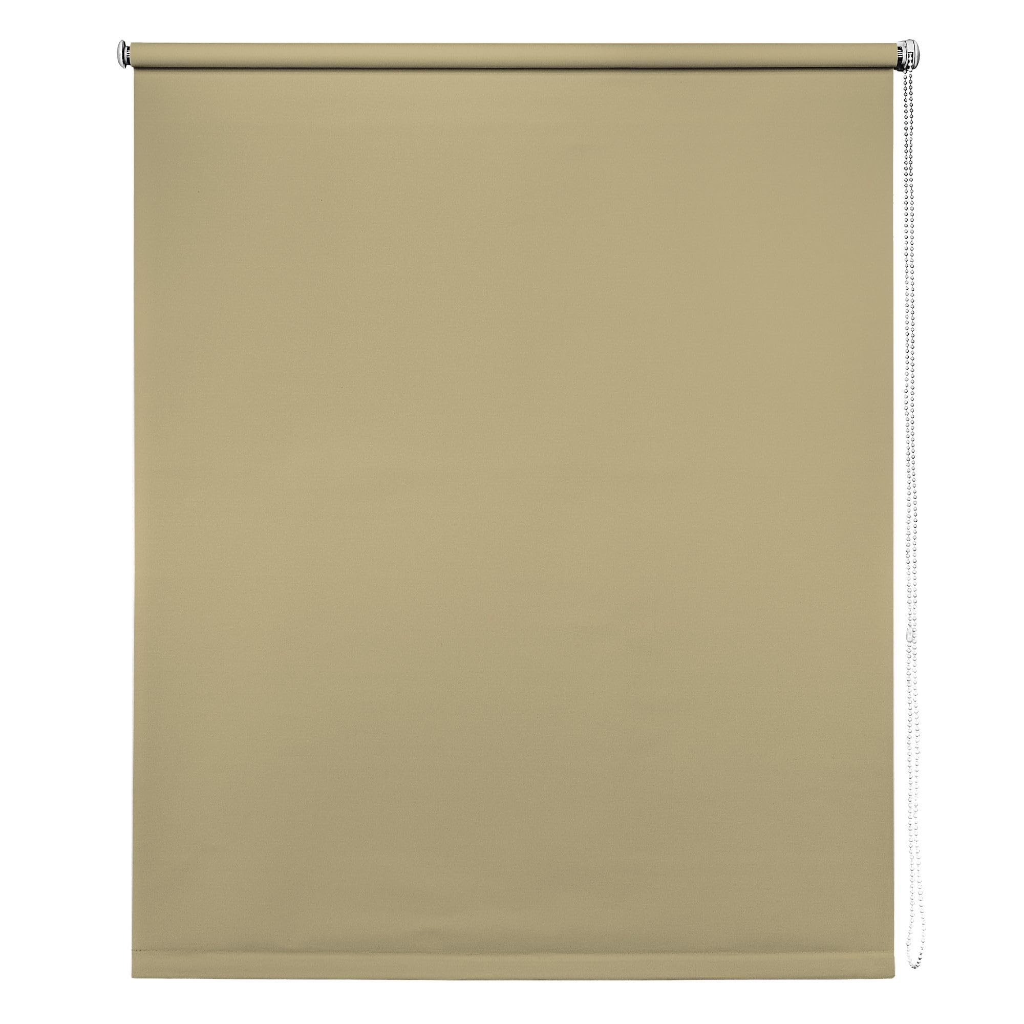New Edge Blinds Taupe Thermal Blackout Blinds, 75Cm (29.52"), 165Cm Drop - Blackout Roller Blinds For Inside And Outside Recess Fitting - Window Blinds Of Multiple Colours And Sizes By