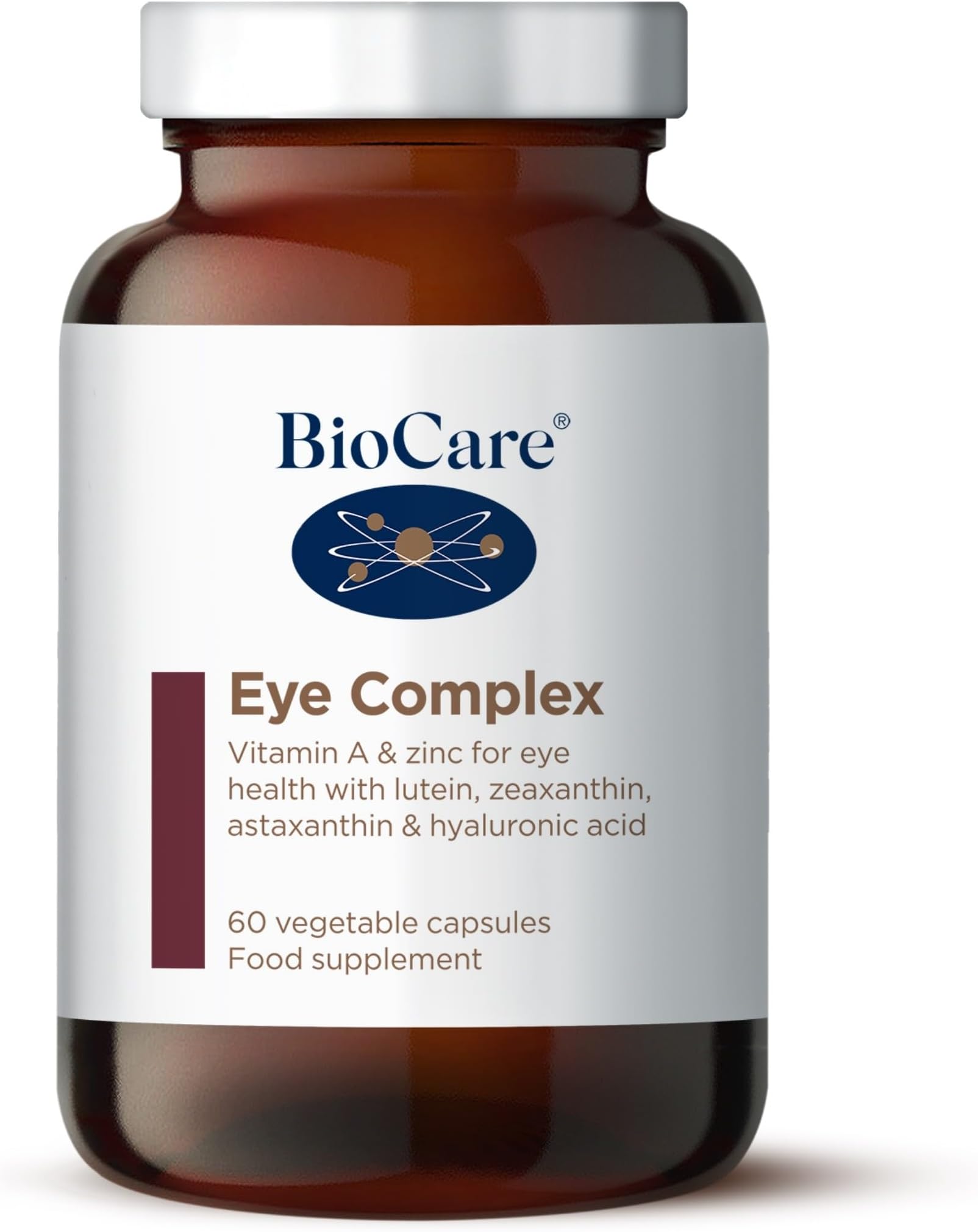 BioCare Eye Complex - Vitamins A, C, E, Zinc & Copper for Vision and Antioxidant Support - 60 Capsules