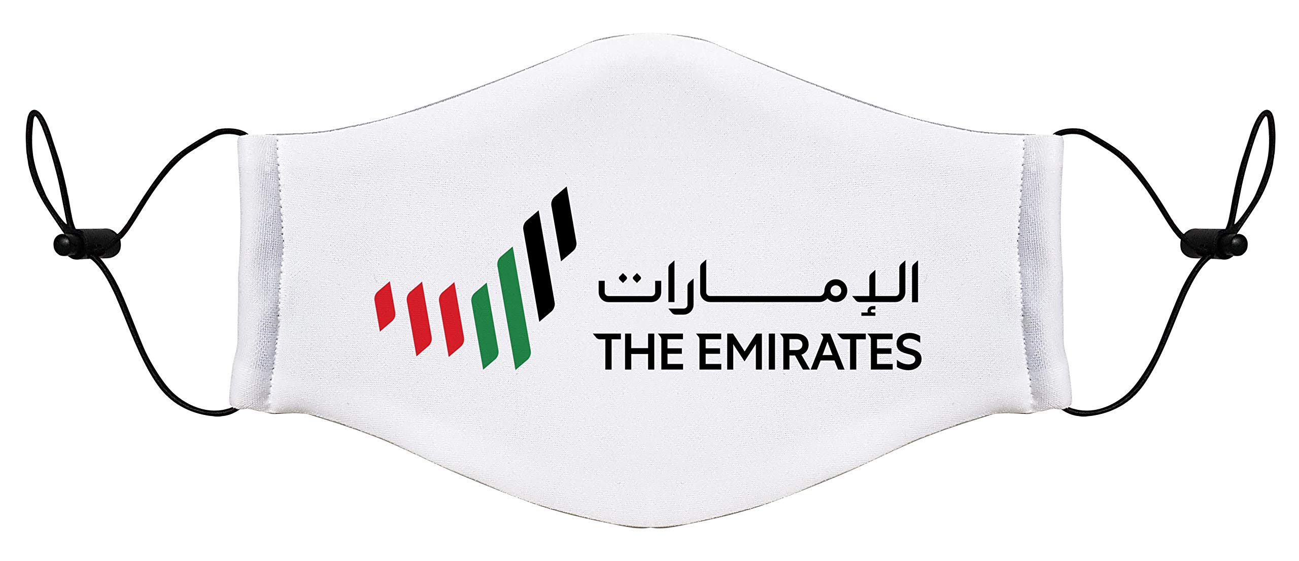 Vista UAE LOGO 7Lines Reusable Washable Mask Size with adjustable Ear loop -Size 20x13 cms