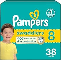 Vista 164 de Pampers Swaddlers - Pañales desechables ultra suaves para bebé talla 1, 164