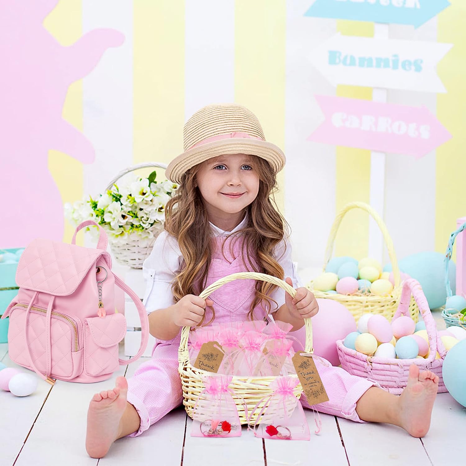 floral organza bags