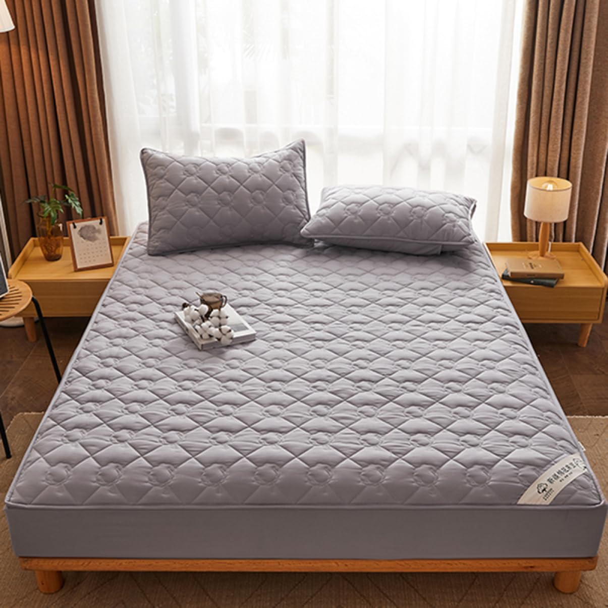 Amazon｜Fzigenle ボックスシーツ シングル 敷きパッド マットレス