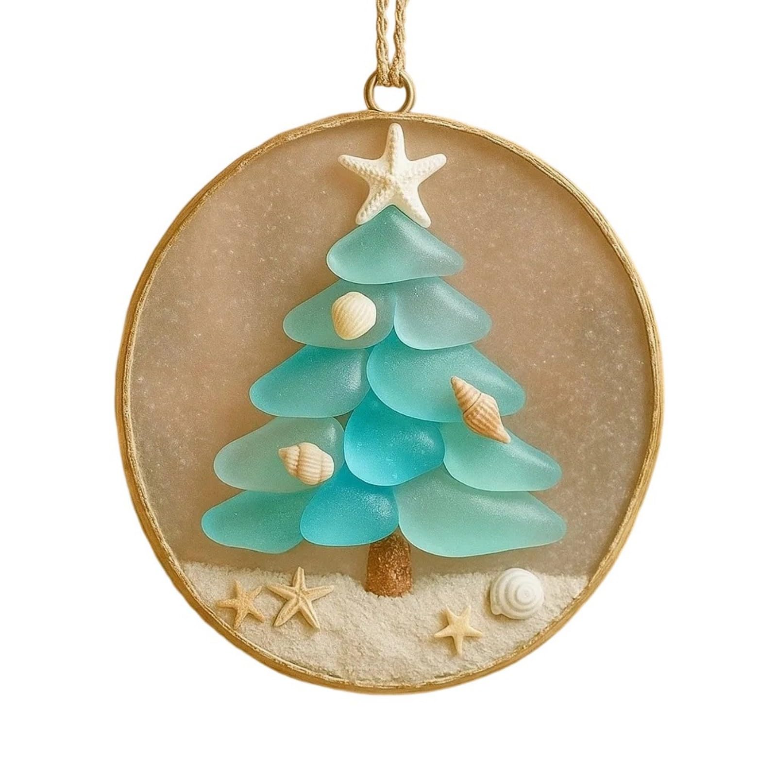 Qusinfc Christmas Tree Nativity Scene Hanging Ornament Coastal Holiday Accent Religious Christians Christmas Tree Ornament