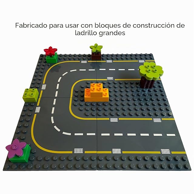 Foto 3 de 3 de Placas de Base de Carretera de Bloques de Construcción, 4 Piezas