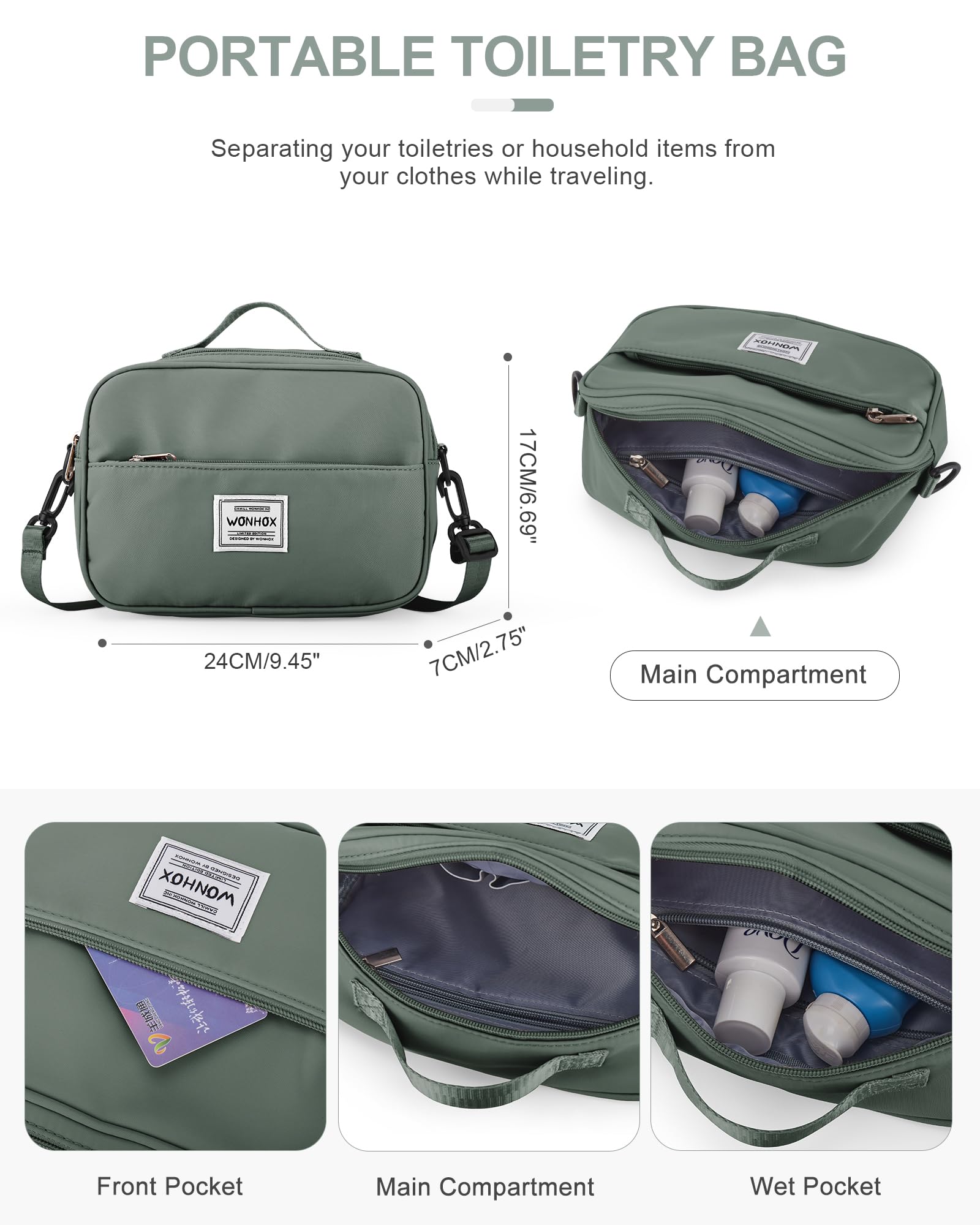 Bolsa de Deporte para Hombre y Mujer con Compartimento para Zapatos, Bolsa de Deporte Impermeable, Bolsa de Viaje para escapadas de Fin de Semana, Noche, con portacarros, Ideal para Yoga