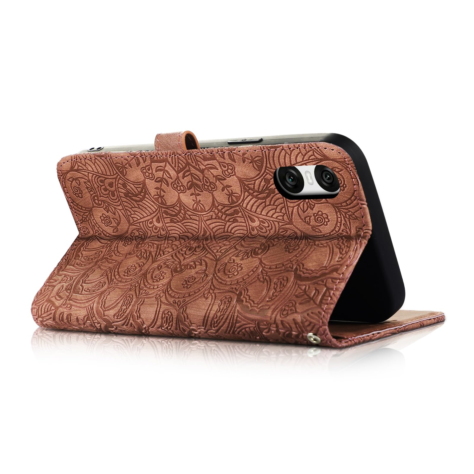 Succtopy Mobile Phone Case for Sony Xperia 10 VI 5G, PU Leather Flip Case with Card Slots and Stand Function - Image 4