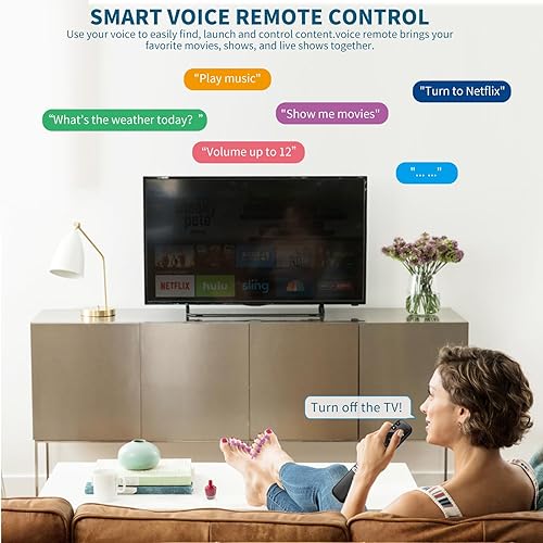 Vista 32 de Control remoto de repuesto solo para todos los televisores Roku, compatible con TCL Roku/Hisense Roku/Onn Roku Series Smart TV
