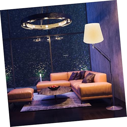 Vista 34 de GANAZONO Pantallas de lámpara de tambor – Pantalla de tela para lámpara de mesa/lámpara colgante de suelo, lino natural hecho a mano clásico moderno
