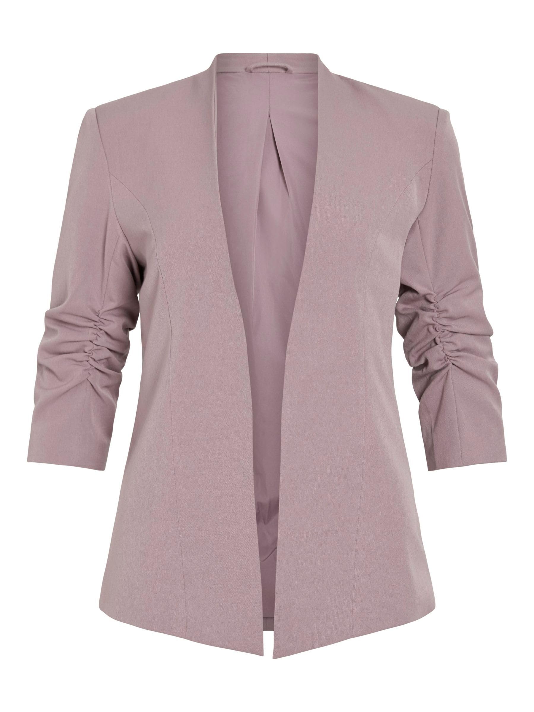 Vila Female Blazer VIHER Bodycon 3/4 Sleeve, Toadstool, XL Pink