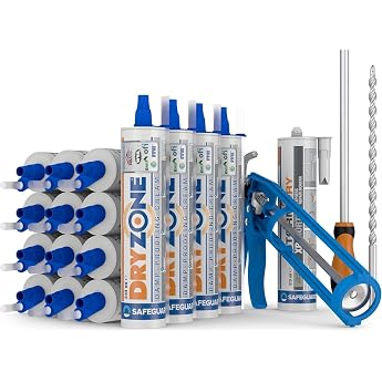 Dryzone Horizontal Barrier Kit - Injection Cream Against Wet Walls and Rising Moisture - Masonry Moisture Barrier 24m