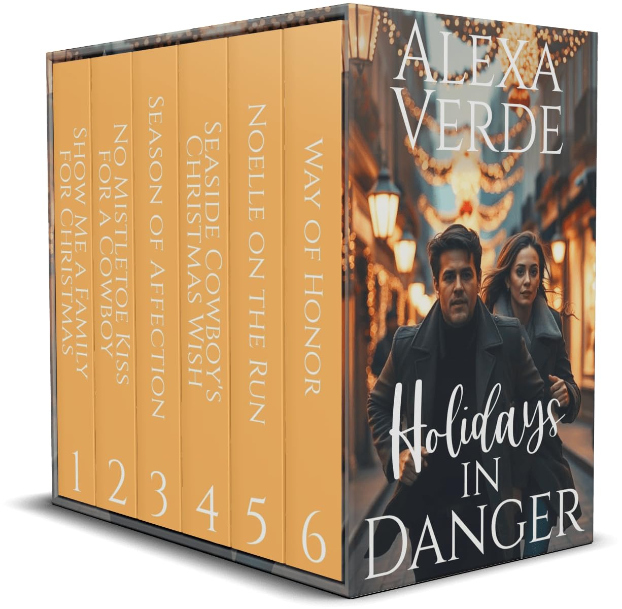 Holidays in Danger: Six small-town Christmas romances with suspense, plus a bonus novella