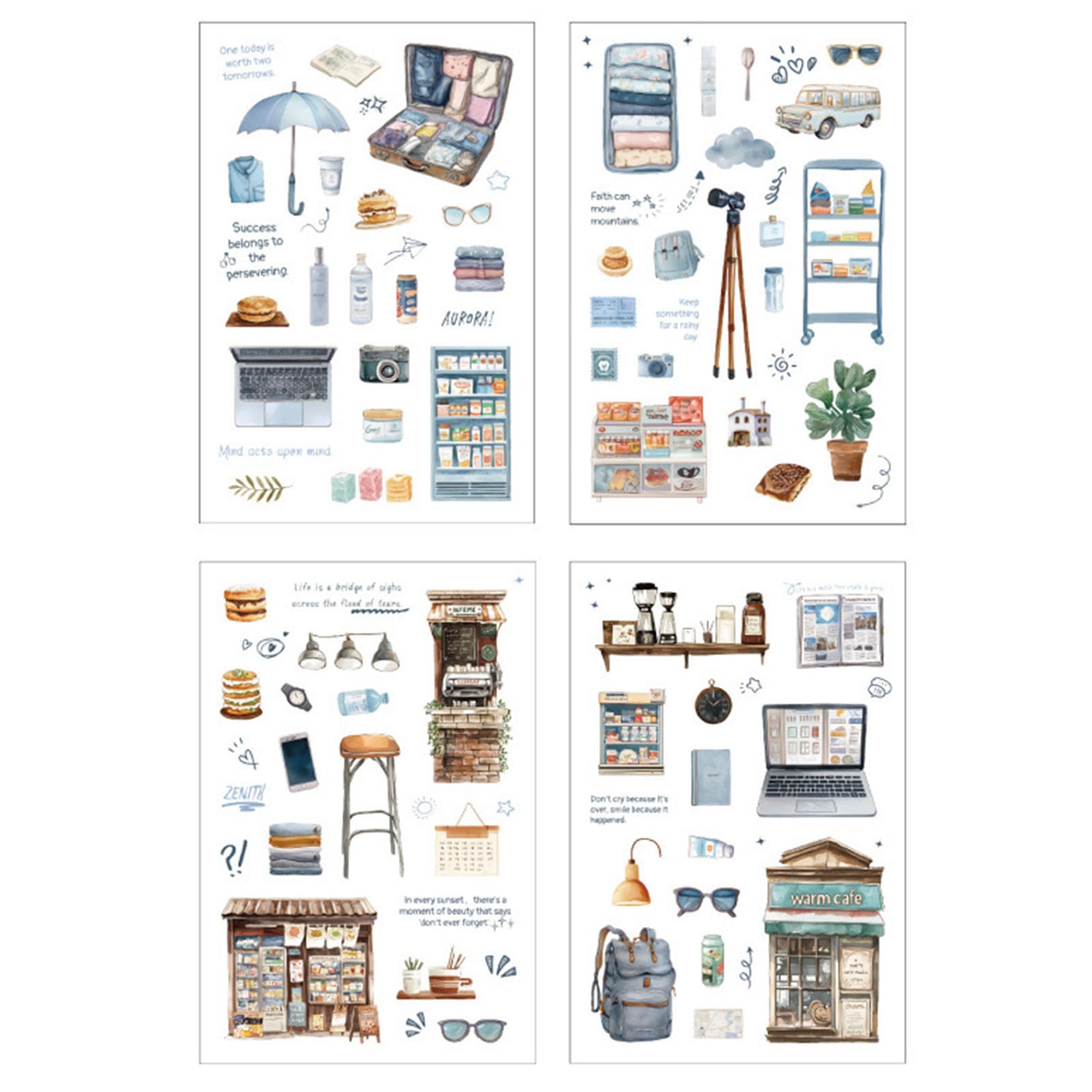 Bbajszx Decorative Sticker Scrapbooking Bullets Journals Stickers for Planner Journal Notebook Diys Laptops Decorative for Scrapbooking