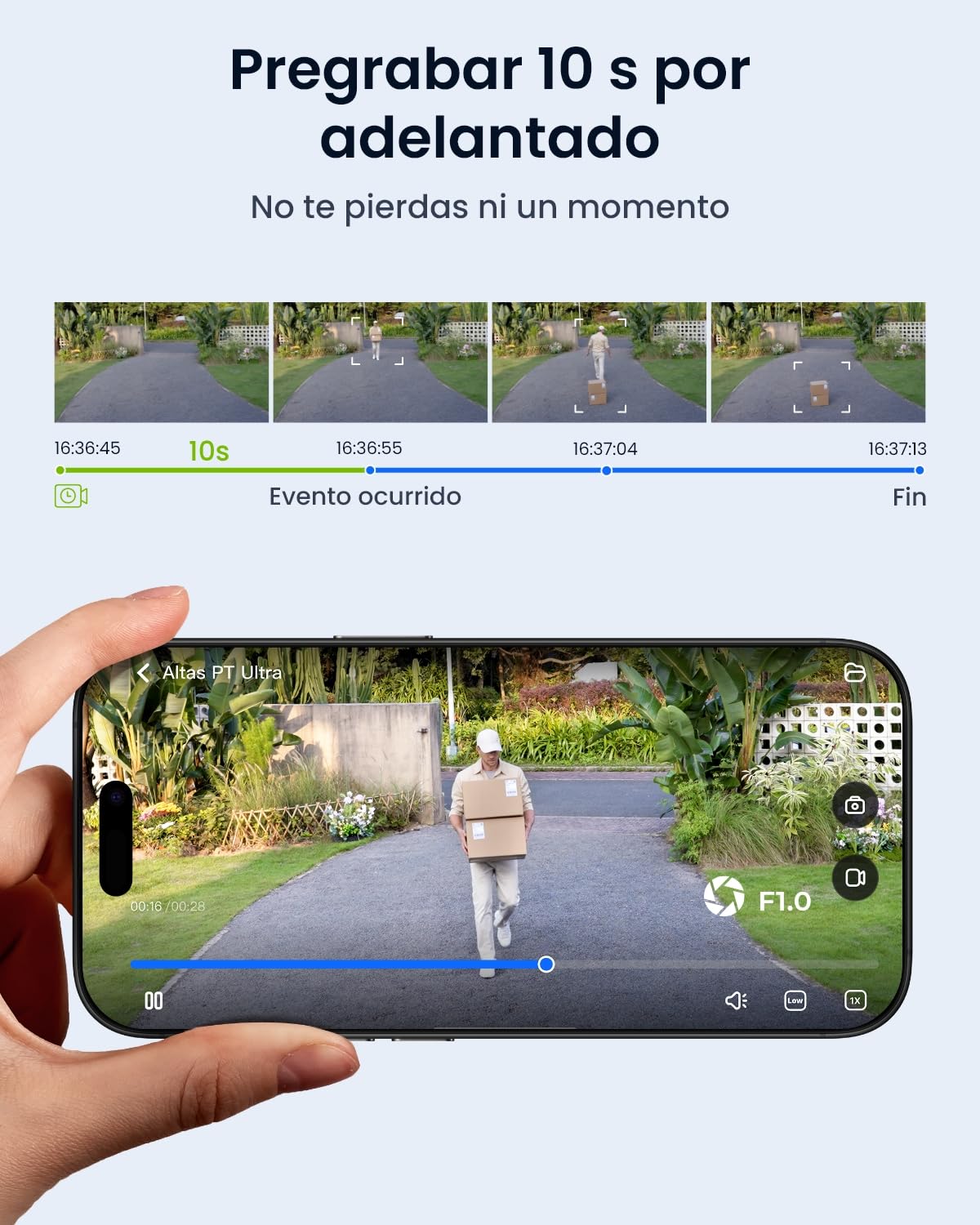 Reolink Altas PT Ultra + Home Hub, La Primera Cámara De Seguridad Solar 4K para Exteriores con Grabación Continua, Seguimiento Automático, Visión Nocturna ColorX, Almacenamiento Local Expandible