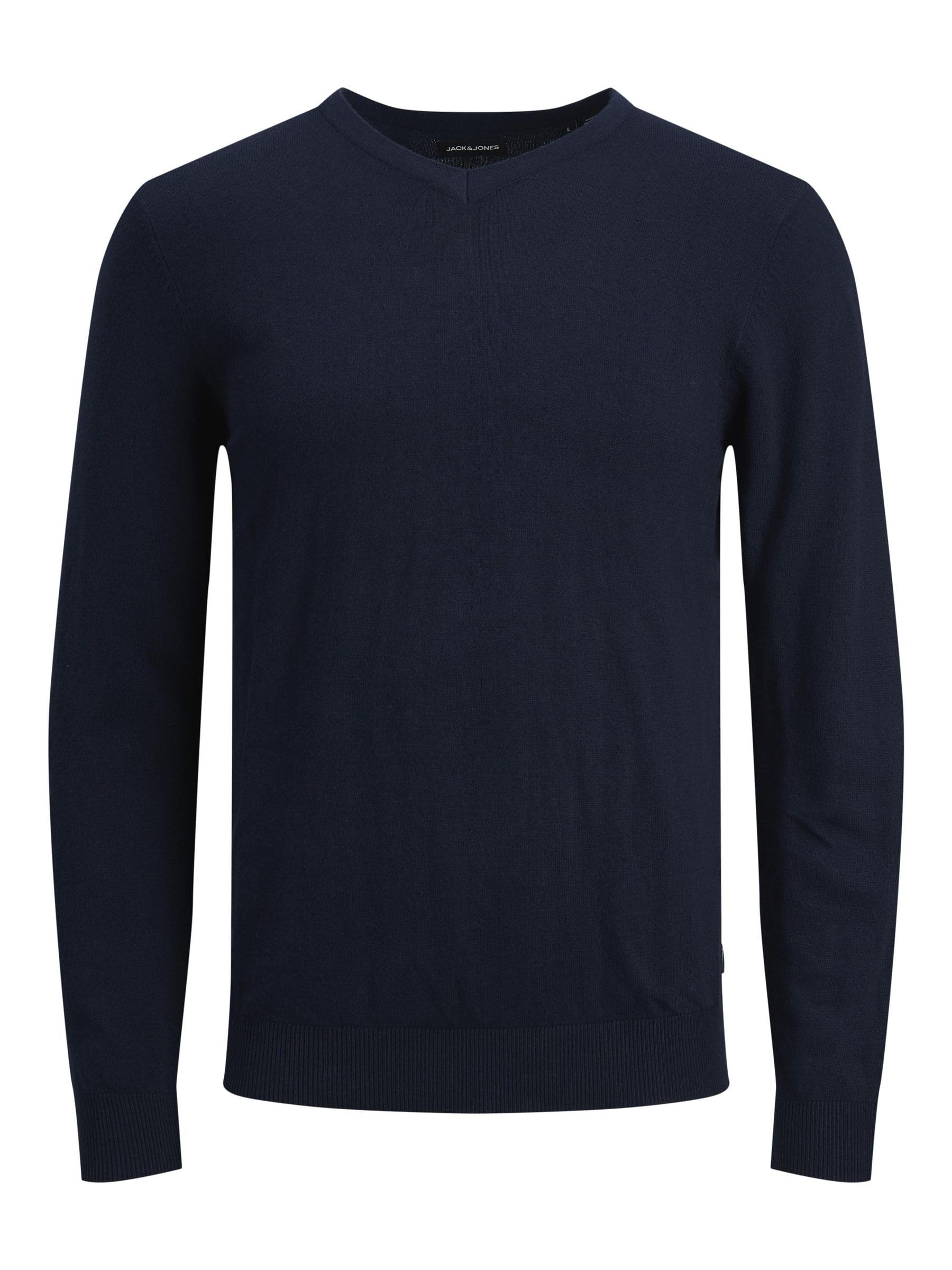 Jack & Jones Men's Navy Blazer Knitted Jumper, S