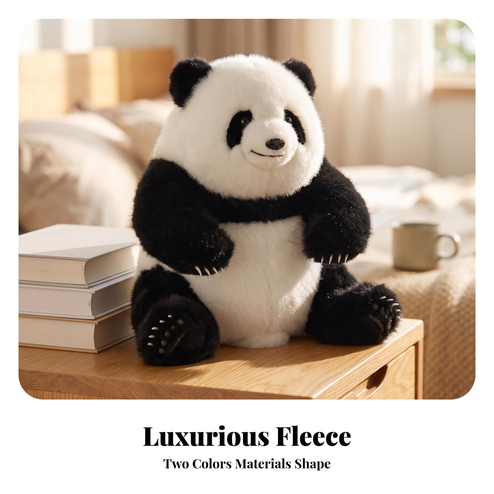 Peluche a Forma di Confortevole | Soffice, Adorabile, Pupazzo di, per Cameretta, Nero