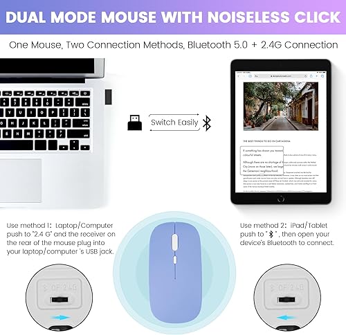 Miniatura 7 de LAMA Funda de teclado inalámbrico con mouse para iPad de 10.2 pulgadas, 9 8 y 7 generación, teclado Bluetooth desmontable con soporte para lápiz