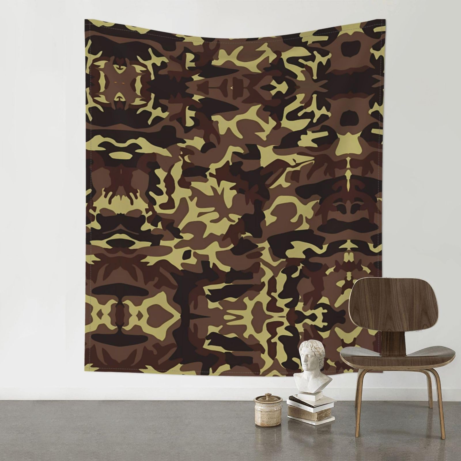 WHJSSF Camouflage pattern Prints Wall Tapestry 60x51in - Boho Decor Throw for Bedroom, Dorm, Picnic & Outdoor Adventures