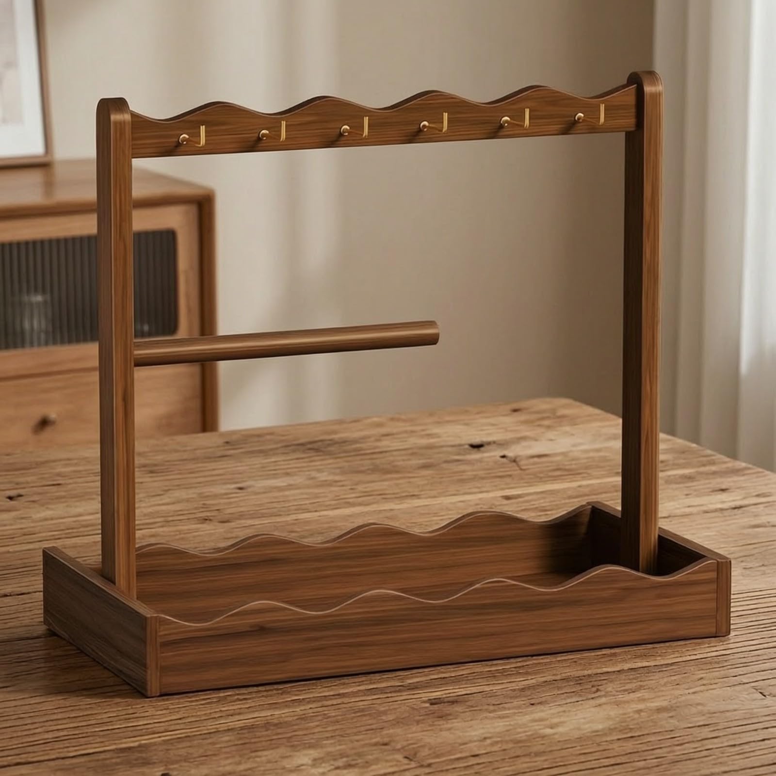 Organizador Llaves y Joyas Mesa Compacto Organizador Entrada con Banja corativo ría para Pasillo,