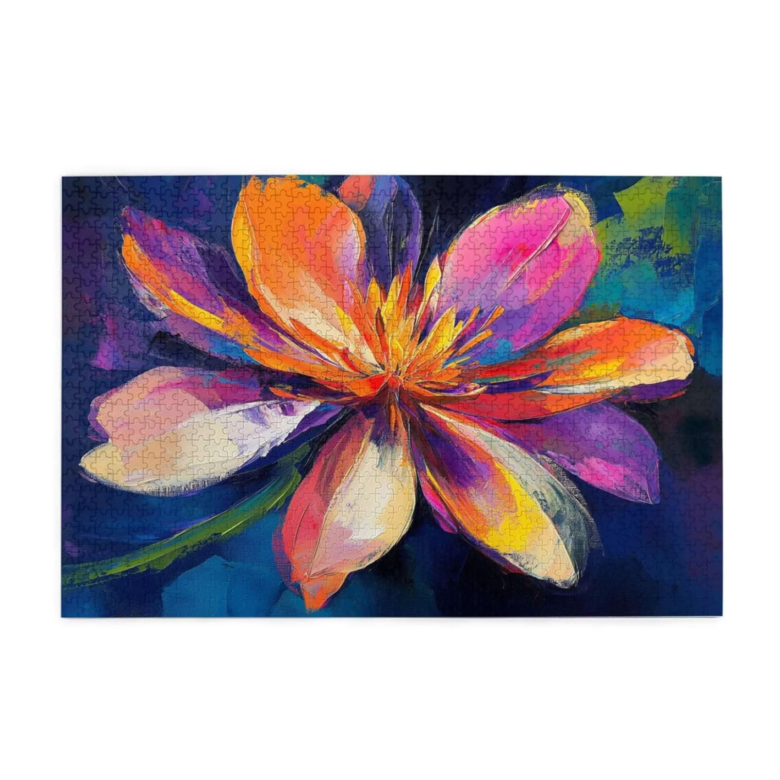 Puzzle 2000 Teile, Puzzle Erwachsene, Holzpuzzle Blume Impossible Jigsaw, Clevere Rätsel, HD Farbe Jigsaw mit Geschenkbox Verpackung for Room Decor, Geschenke für Frauen Farbe 100x70cm p-1206