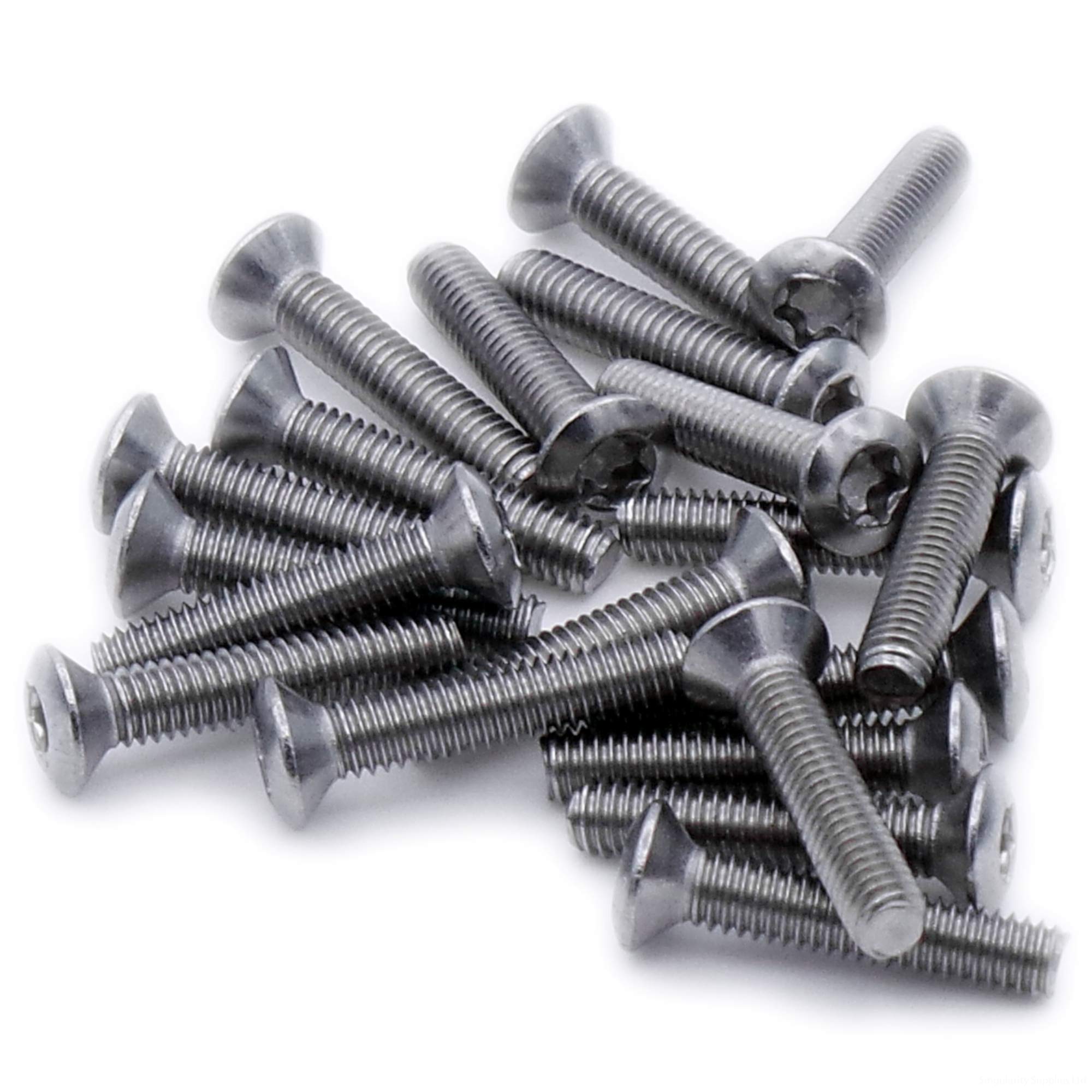 Singularity Supplies M2.5 (2.5Mm X 20Mm) Tx Socket Raised Countersunk Machine Screw (Bolt) - Stainless Steel (A2) (Pack Of 20)