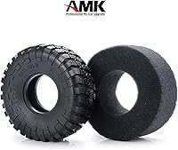 Vista 3 de Neumáticos de goma de 1.9 pulgadas con inserciones de espuma de 2.047 x 4.724 in para 1/10 RC Crawler Car A-xial Wraith 90018 90048 RR10 SCX10 D90