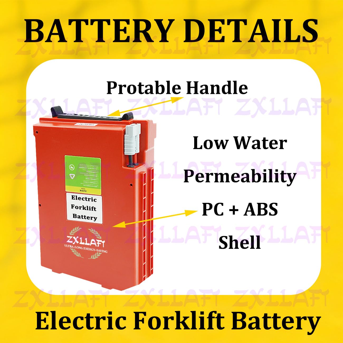 48-Volt Lithiumbatterie 24V Batterie für Elektrostapler für CBD20YLi LiFePO4-Batterien Batterien elektrische Hubwagen mit BMS, Handle und Andertson Port