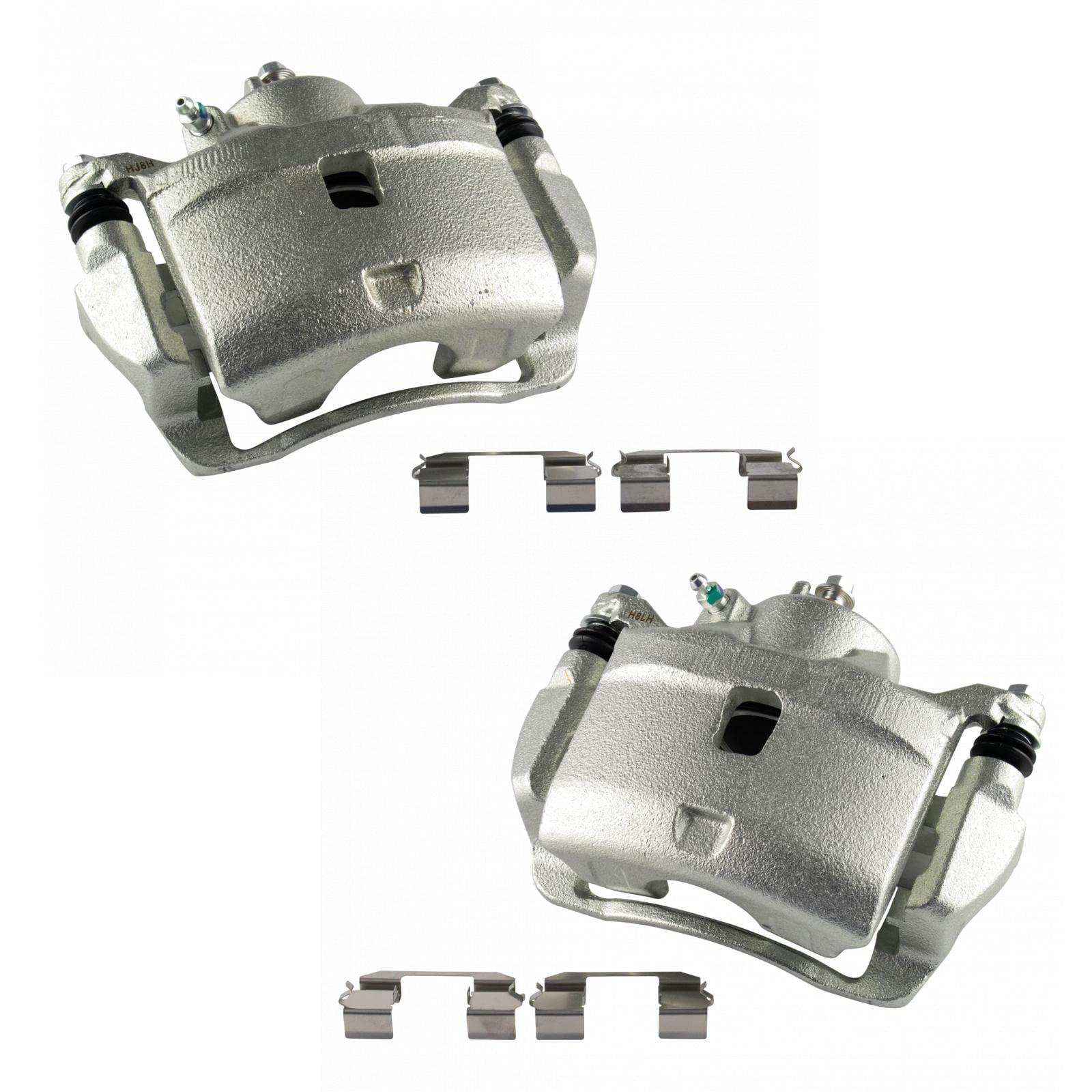 TRQ Front Disc Brake Caliper Pair Set Compatible with 2003-2017 Honda Accord / 2013-2019 Honda Civic / 2016 Honda CR-Z / 2013-2014 Honda FIT / 2013-2015 Acura ILX