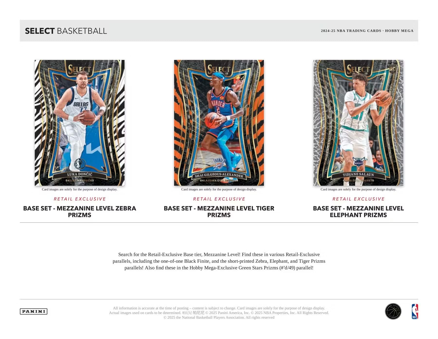 Amazon.com: Panini 2024-25 Select Basketball Hobby Mega Trading 