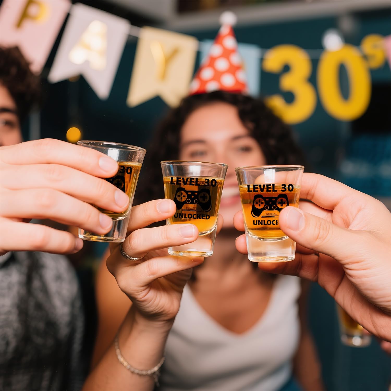 Ithmahco 30th Birthday Gifts for Him Her – LEVEL 30 UNLOCKED Shot Glass with Wooden Box – Cheers To 30 Years Old, Cool 30th Birthday Party Decoration – Turning 30 Bday Gift for Men, Brother, Friend - Image 8