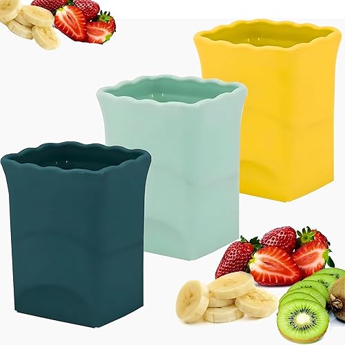 Juego de 3 piezas de cortador de frutas - Cortador de fresas, plátanos, huevos, champiñones y ensaladas rápido y fácil - Accesorio de cocina