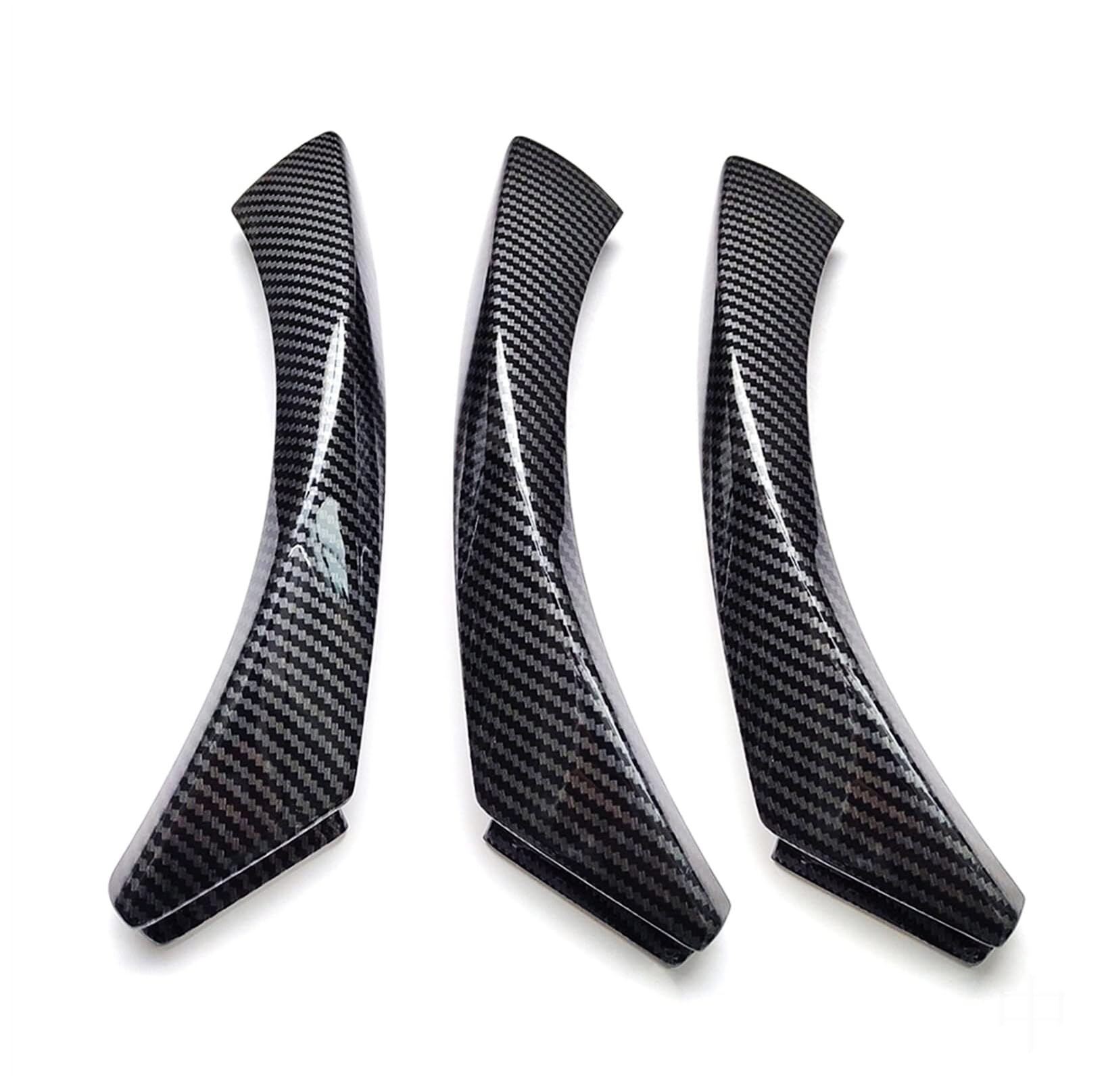 BLBNEZBZTY for BMW for 3 for Series E90 E91 2005-2013 Carbon Fiber Look Armrest Panel Door Handle Set Interior Door Handle Covers(Lhd Cover 3pcs Set)