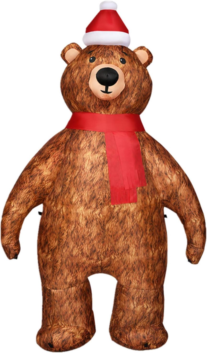 GiantexUK 2.2M/7FT Inflatable Christmas Bear, Indoor & Outdoor LED