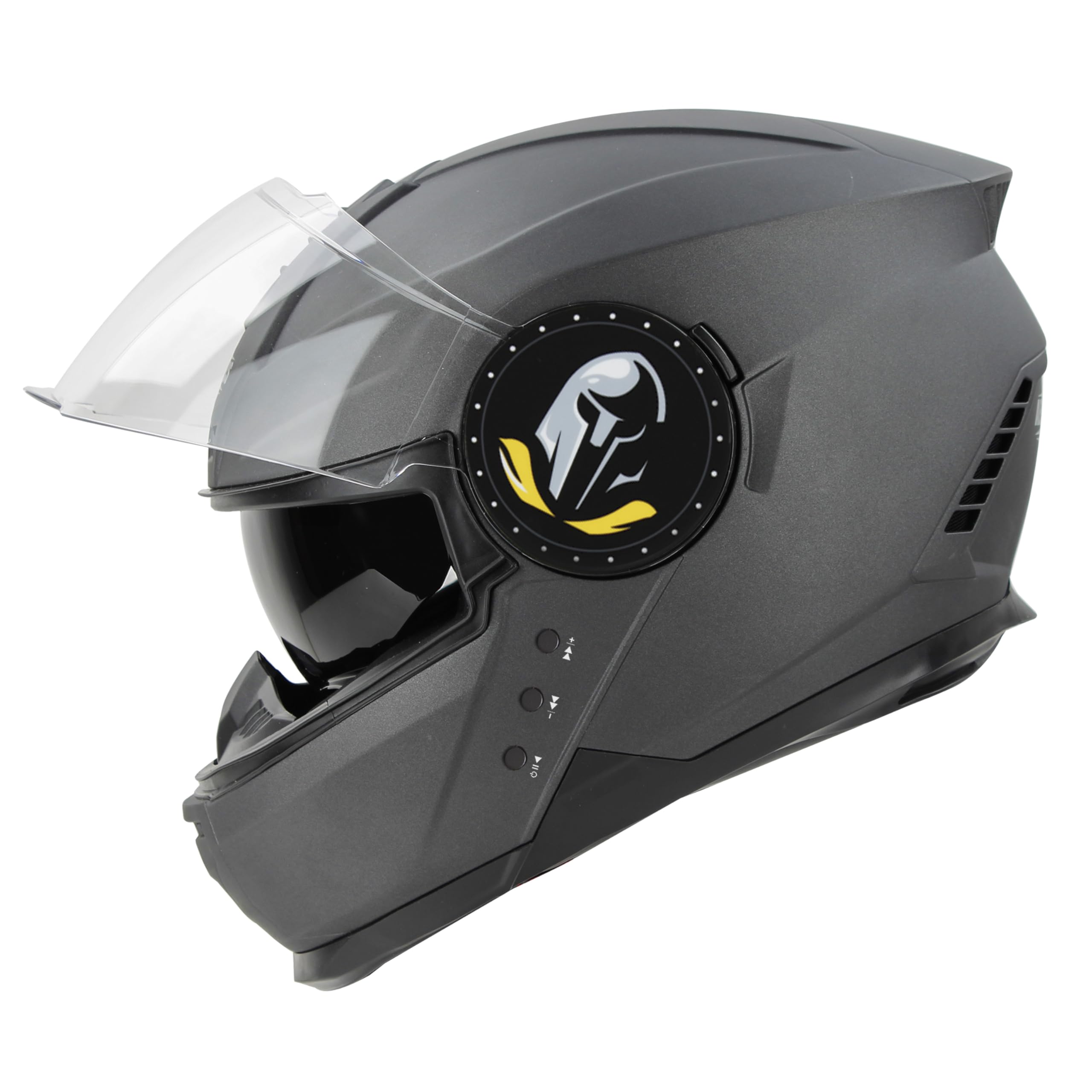 Steelbird Bluetooth Full Face ISI Certified Helmet for Men with Inner Smoke Sun Shield | SBH-40 7Wings