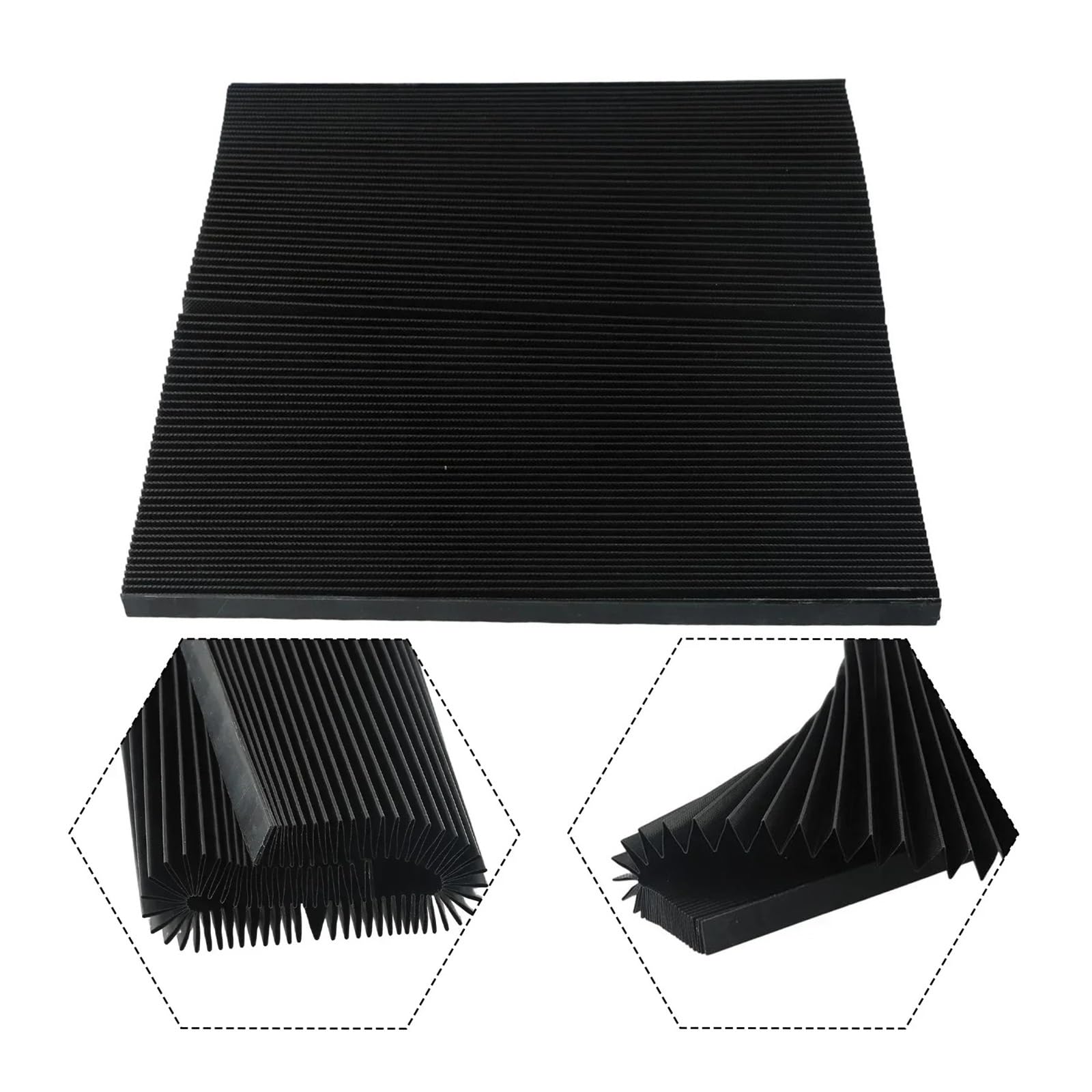 CNC-Maschinenschutz-Staubtuch 1pc CNC Maschine Werkzeug Abdeckung Tuch Fräsen Flexible Schutz Flache Akkordeon Faltenbalg for Graveur(200mm)