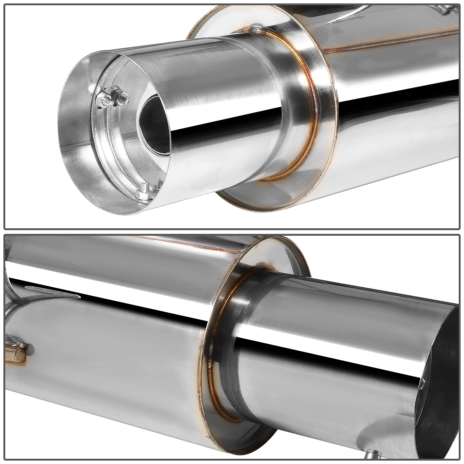 Zpeedstarz Stainless Steel Catback Exhaust System For Civic 2/4 Door EJ - 4.5" Tip, Includes Hardware 12 thumbnail image