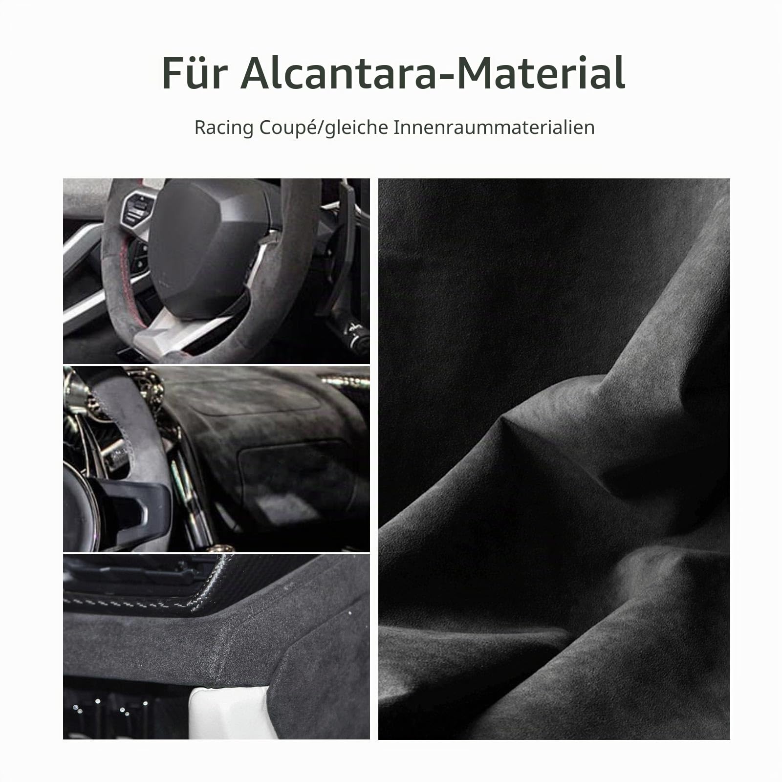 BETTERHUMZ Auto-Armaturenbrett-Abdeckung, kompatibel mit BMW F22 F20 F23 M235i M240i 228i 116i 218i 220i 118i 125i 225i 2012-2019 für Alcantara Mittelkonsole Aufkleber Innenzubehör (C, Normal)