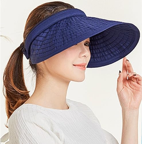 Miniatura 5 de Sombreros de sol de ala ancha ajustable, protección UV, visera de pesca de playa, plegable, multifuncional, grande