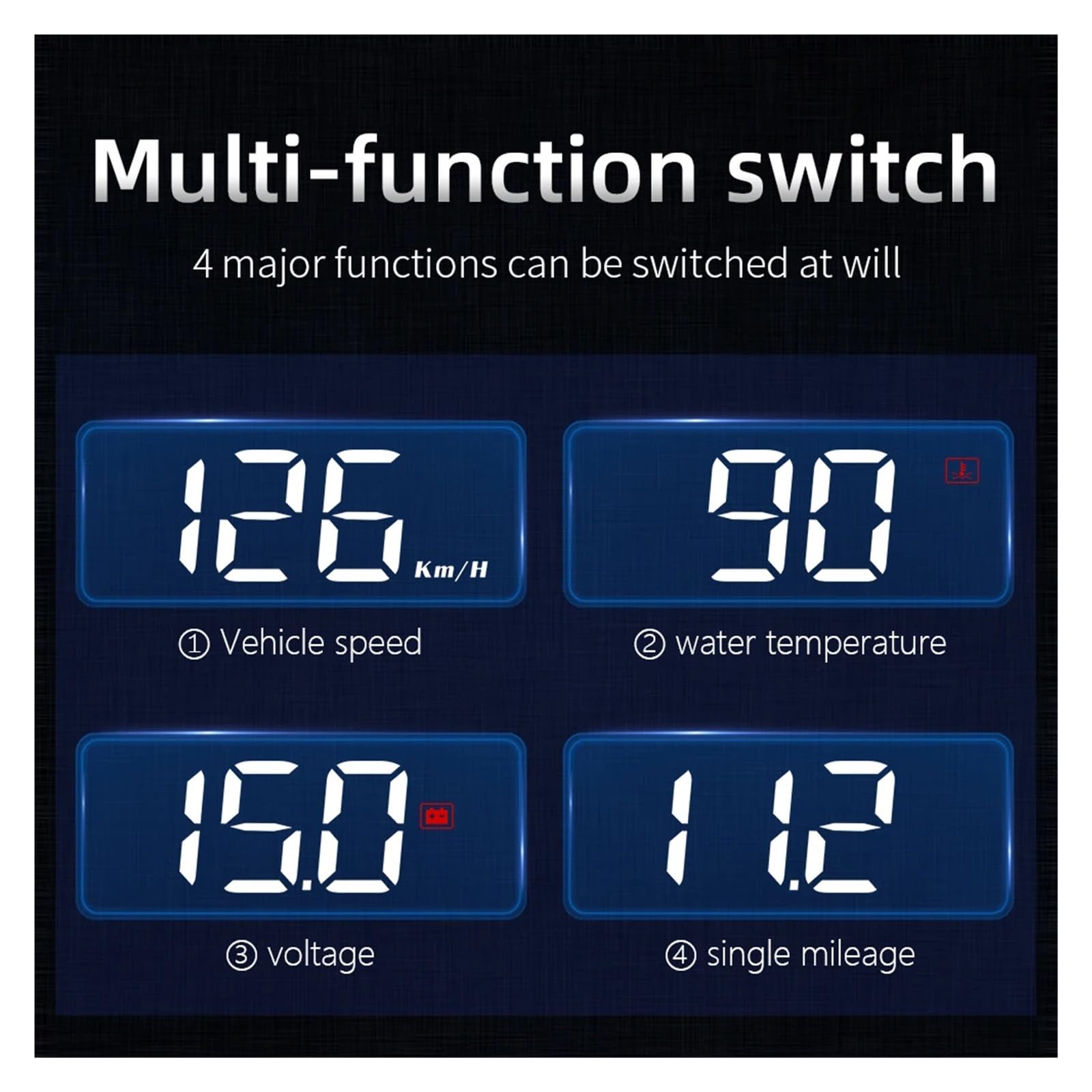 Pantalla Frontal M3 OBD2 HUD, Modelo De Coche, Advertencia De Exceso De Velocidad, Alarma For Proyector De Parabrisas, Accesorios Universales For Automóviles Instrumento Multifunción