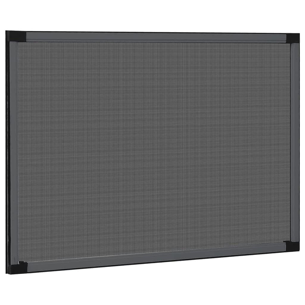 Moustiquaire Extensible pour Fenêtre, Cadre Moustiquaire Coulissant Anthracite (100-193) x75cm