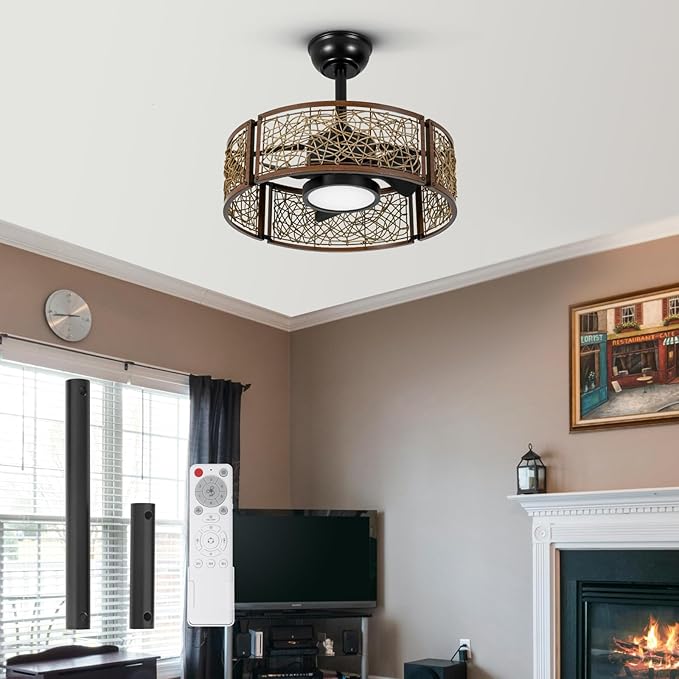 Ventilador de Techo 20 Pulgadas con Luz LED Dimmable y Contr miniatura 8