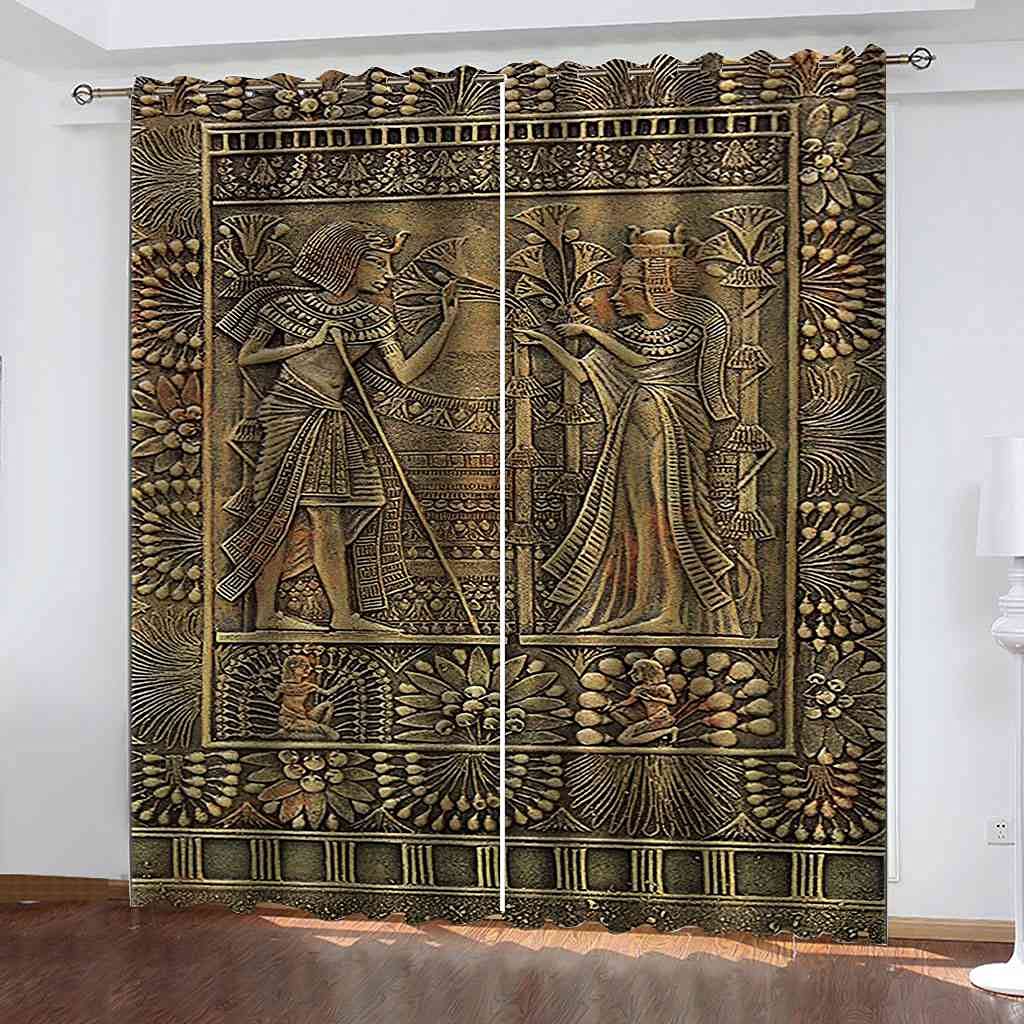 Rideaux salon d'enfants occultants thermiques isolants phoniques polyester égyptien 300x270 cm