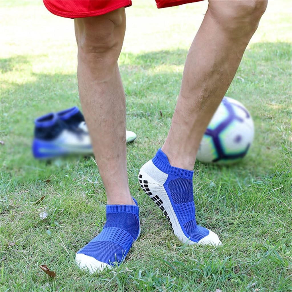 JSEIAJB Glued Football Socks, Short Tube Adult and Youth Sports Socks, Thickened Towel Bottomed Boat Socks