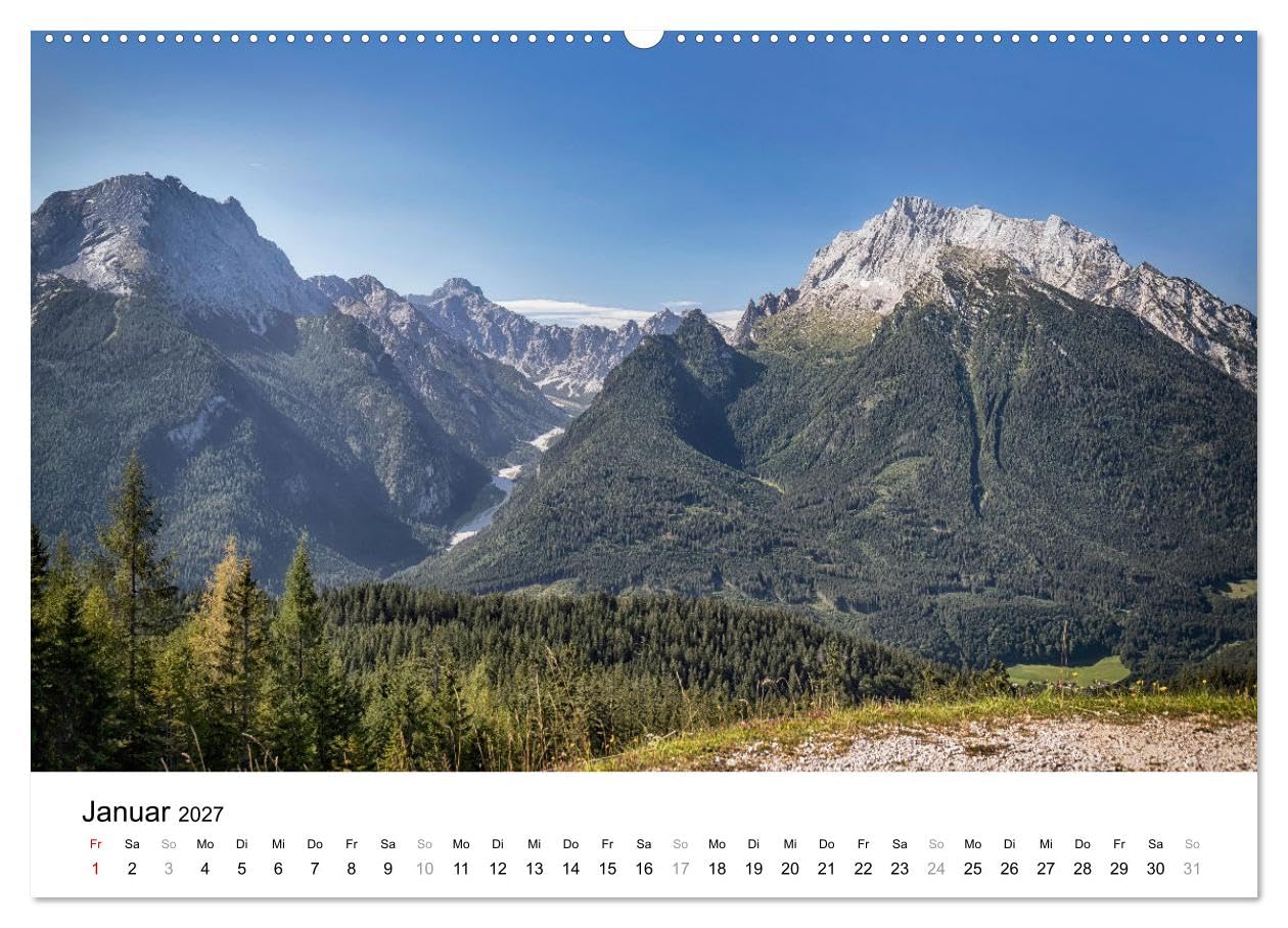CALVENDO - Berchtesgadener Land - Wanderhighlights in Bayern (hochwertiger Premium Wandkalender 2027 DIN A2 quer), Kunstdruck in Hochglanz: Die schönsten Ausflugsziele rund um den Königssee.